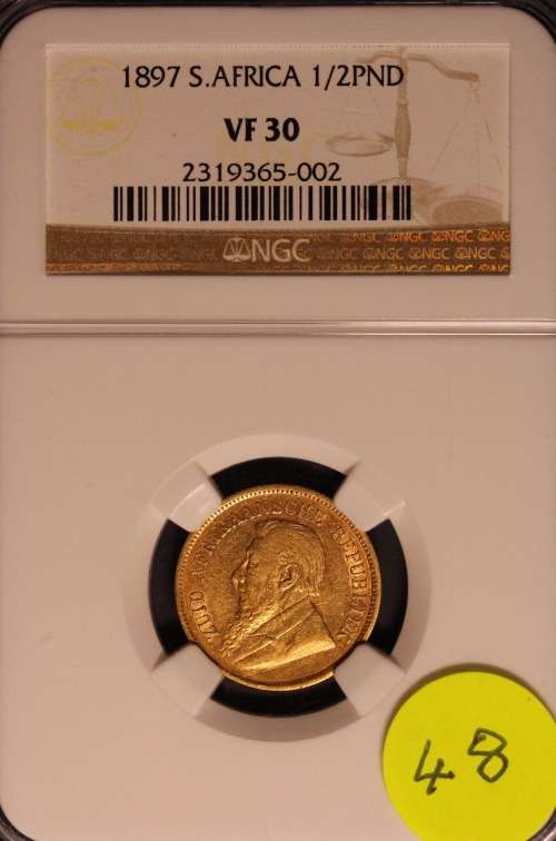 1897 Half Pond VF30