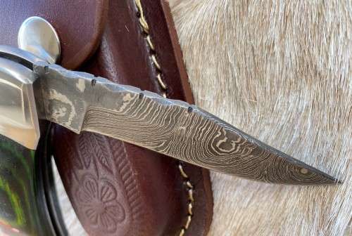 Damascus Knife - Folding