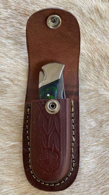 Damascus Knife - Folding