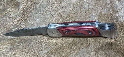 Damascus Knife - Folding