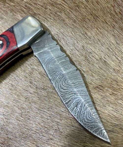Damascus Knife - Folding