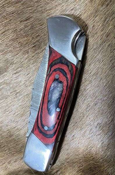 Damascus Knife - Folding