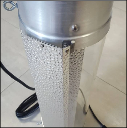 COOL TUBE Air-Cooled Reflector with  free Lumii Black 600w HPS Dual Spec Lamp (included)