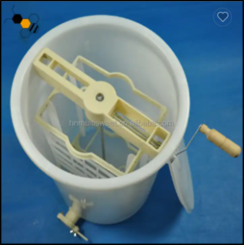 2 Frames Plastic Honey Centrifuge Honey Extractor