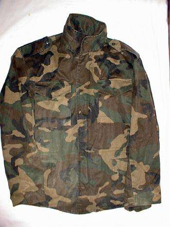 Bosnian Army green woodland camouflage jacket XL