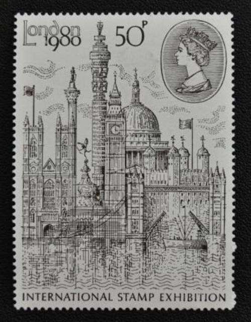 GREAT BRITAIN 1980 INTERNATION POSTAGE EXHIBITION - M/S