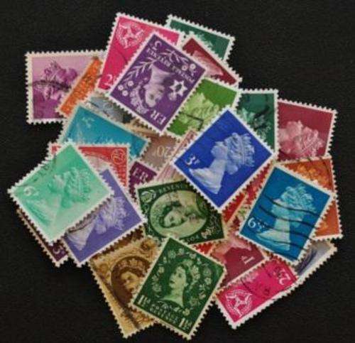 50 GREAT BRITAIN QUEENSHEADS OFF-PAPER - SOME DUPLICATIONS
