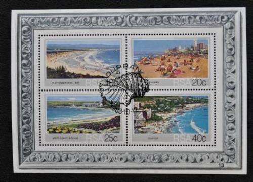SA 1983 - TOURISM SA BEACHES - CTO MINIATURE SHEET NO 13
