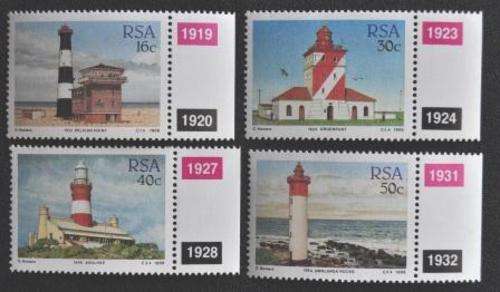 RSA 1988 - THEMATICAL LIGHTHOUSES SET - MNH - SACC 663-666