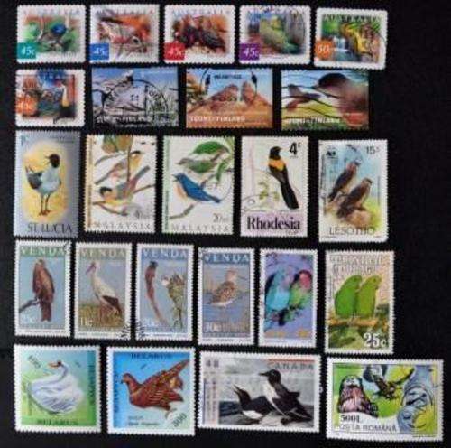 THEMATIC - BIRDS - 45 DIFFERENT BIRD STAMPS AS PER SCANS