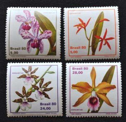 BRAZIL - FLOWERS ORCHIDS - MNH