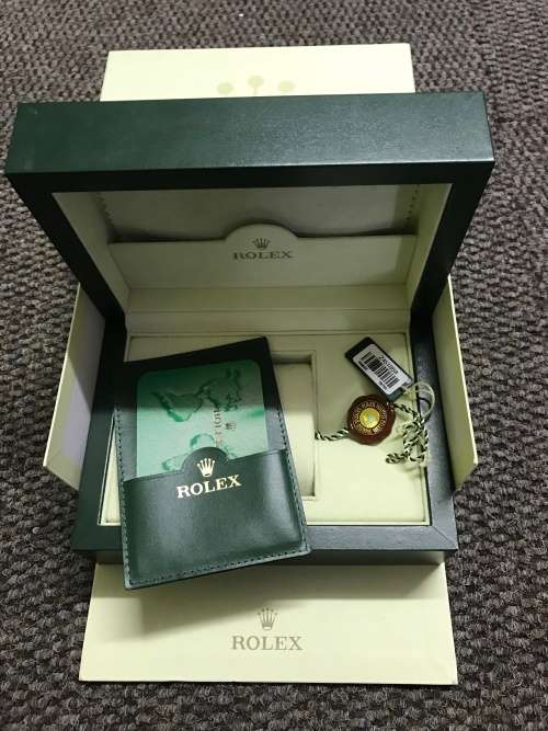 Rolex box with extras