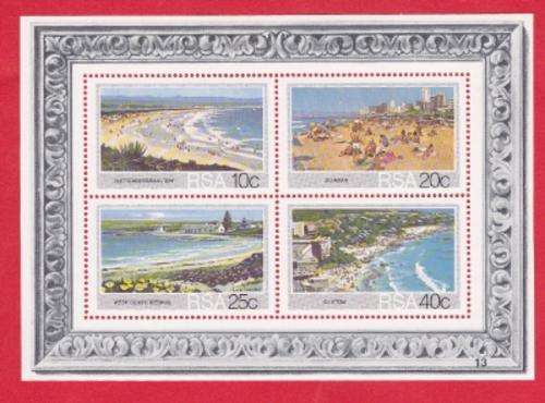 South Africa  New Souvenir Sheet of 4 (SA Beaches)