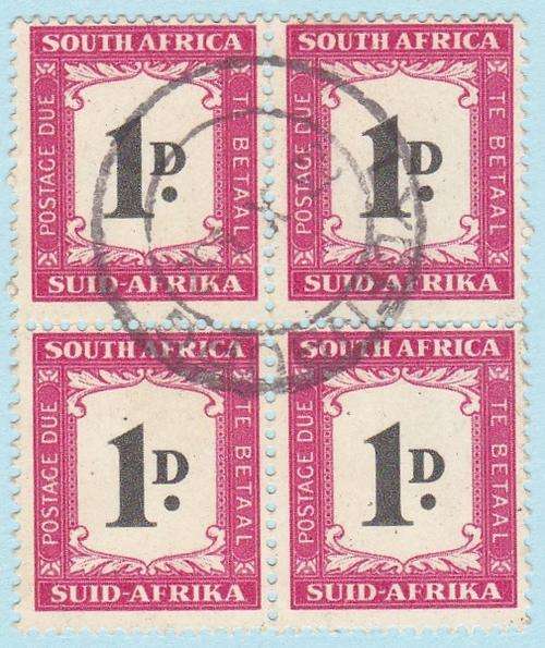 South Africa-POSTAGE DUE STAMPS 1d (Fine Use