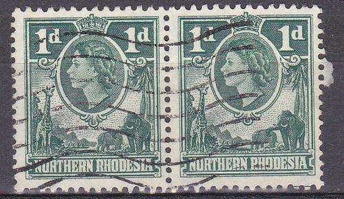 Northern Rhodesia-Elizabeth II-Fine Use