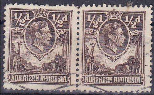 Northern Rhodesia-King George VI-Fine Use