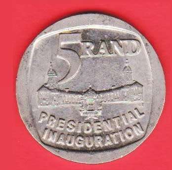 S.A. Presidential Inauguration R5 Coin