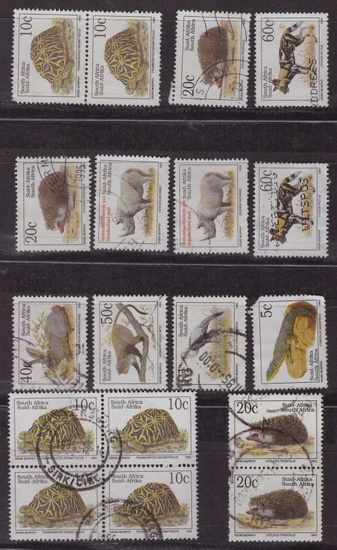 South Africa - 18 Stamps (Bid per Stamp)