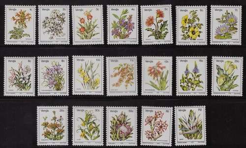 Venda - Flowers 1979  Full Set 19 Stamps UMM