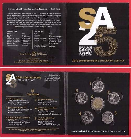 South Africa 2019 Commemorative Circulation Coin Set