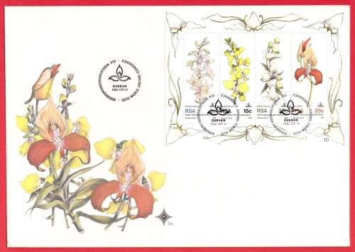 SA Large FDC - S.8 Orchid Conference Durban