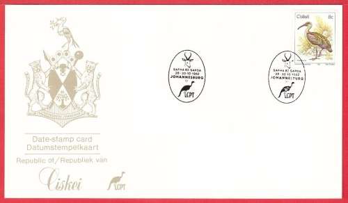 Ciskei Date-stamp card S1