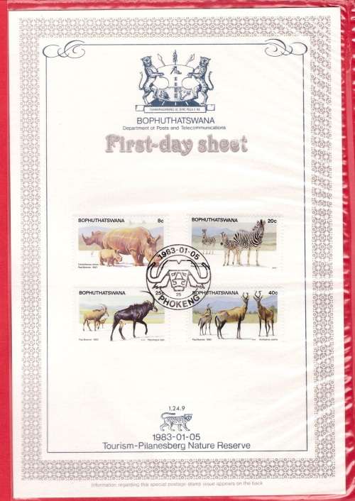 Bophuthatswana First Day Sheet 1.24.9