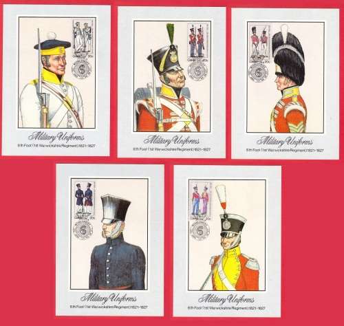 Ciskei Military Uniforms 1983 Postcard Set