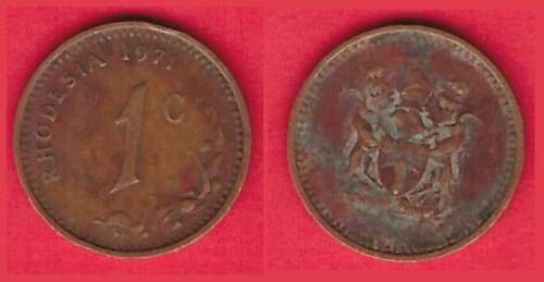 Rhodesia1 cent 1971