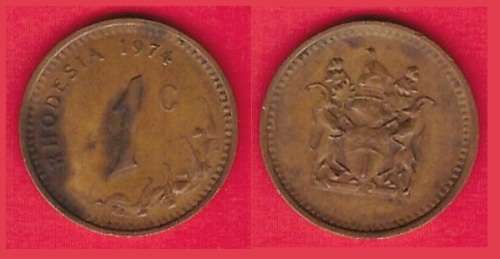 Rhodesia1 cent 1974