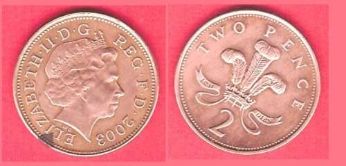 Great Britain 2 Pence, 2003