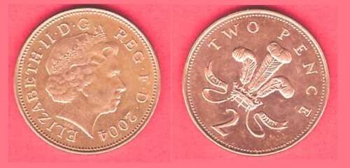 Great Britain 2 Pence, 2004