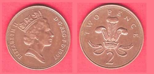 Great Britain 2 Pence, 1997