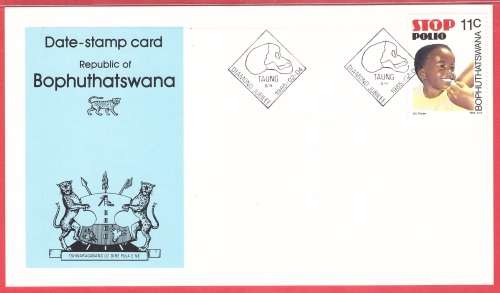 Bophuthatswana Date-stamp card S19