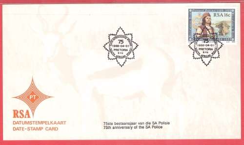 South Africa Date-stamp card S113