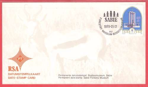 South Africa Date-stamp card P57