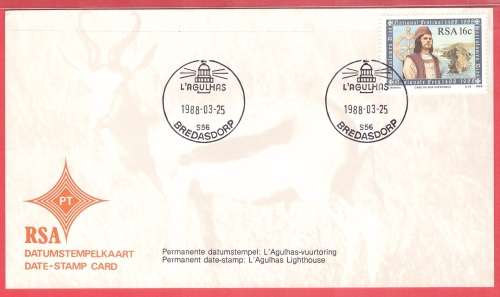South Africa Date-stamp card S56