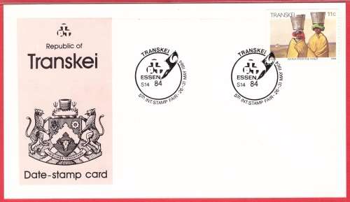 Transkei Date-stamp card S14