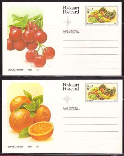 South Africa 10 Fruit Postcards (Unused) 5 Scans Lovely Items