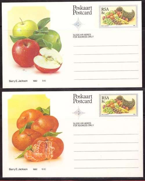 South Africa 10 Fruit Postcards (Unused) 5 Scans Lovely Items