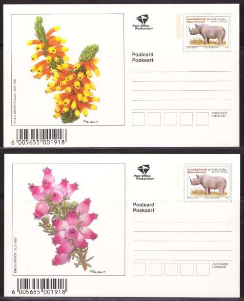 South Africa 10 fauna and flora Postcards (Unused) 5 Scans Lovely Items