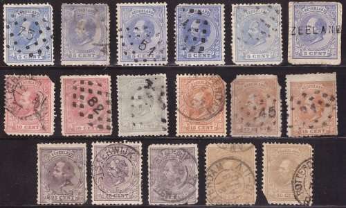 Netherlands-Selection 1872-1888 of Stamps Fine Used Great Stamp CV R4000+