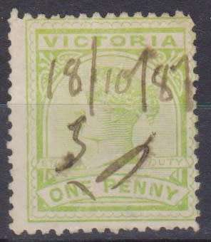 Australia-Queen Victoria - Inscription STAMP DUTY. New Designs 1886 Lovely Stamp
