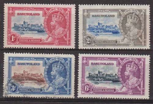 Basutoland-MNH The 25th Anniversary of the Accession of King George V 1935  CV R220+