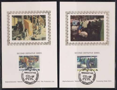 Bophuthatswana MaxiSilk Cards Only 500 sets Printed (17 Cards)