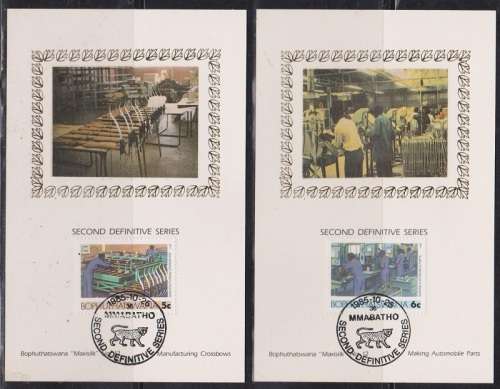 Bophuthatswana MaxiSilk Cards Only 500 sets Printed (17 Cards)