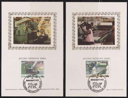Bophuthatswana MaxiSilk Cards Only 500 sets Printed (17 Cards)