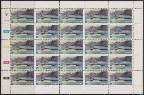 SWA UMM Full Sheet Set of Tourism - Fish River Canyon 1981