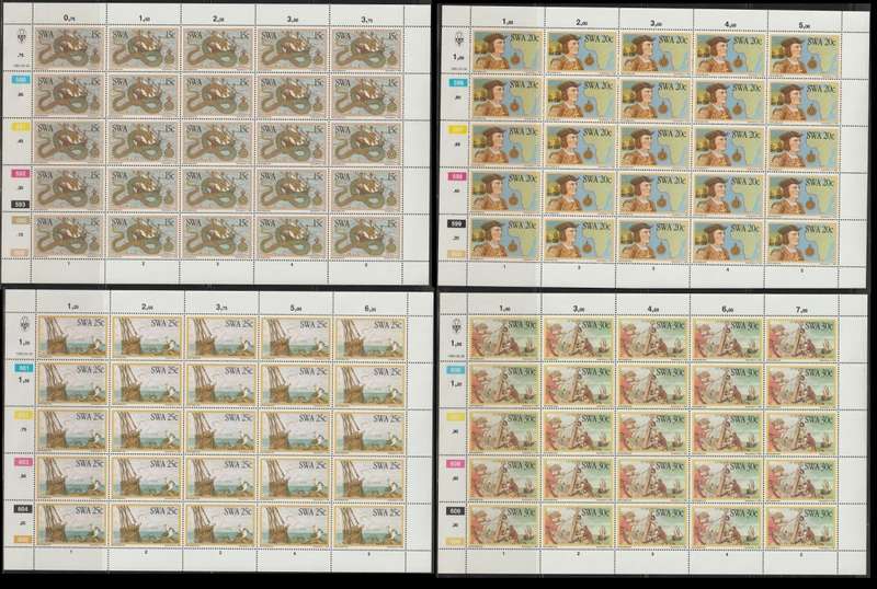 South West Africa UMM Full Set of Sheets Bartholomeo Diaz 1982 CV R1370+