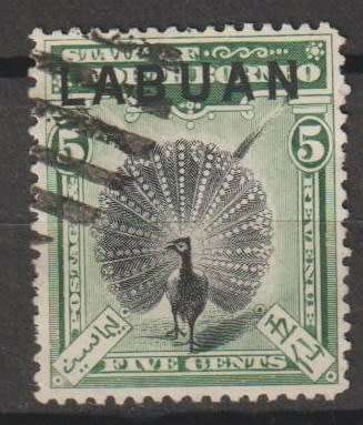 Labuan North Borneo Stamps Overprinted LABUAN 1894 CV R285+